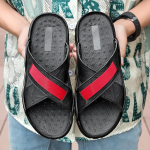 Moodnahast sussid meestele, vabaaja, kulumiskindlad, libisemiskindlad, moekad, madalad, hingavad, mugavad jalan&otilde;ud, suvised pealejalatavad poolikud sussid 38 valge