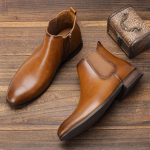 Moodsad suuremad suurused 39-50 48 49 Meeste Chelsea saapad Retro mood Meeste pahkluusaapad Nahast kingad meestele Chelsea mootorrattasaapad 48 pruun