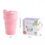 Silikoonist kokkupandav veetass Kaasaskantav jalgratta veetass jalgratta veepudel, k&otilde;rge temperatuurikindel kukkumisvastane silikoonist veekeetja