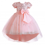 Lastekleidid Printsesskleidid Lillet&uuml;drukute litrid Tutu Show Runway Kleidid T&uuml;drukute seljakleidid 110cm roosa