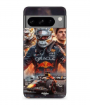 Coque - MANIACASE - Google Pixel 8a Pro - Souple - Noir - Max Verstappen F1 art wallpaper