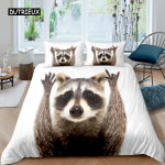 Pesukaru tekikott Armas loomateemaline voodipesukomplekt Nature Owl lohukott Wildlife Style King Size pol&uuml;estrist tekikate EU single(135x200cm)