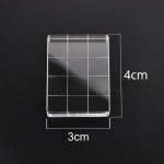 L&auml;bipaistev akr&uuml;&uuml;ltempliplokk Kasutage l&auml;bipaistvat klammerduvat kummist templit DIY scrapbooking selge fotoalbumi dekoratiivsed k&auml;sitsi valmistatud t&ouml;&ouml;riistad