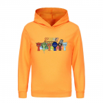Laste 3D kapuutsiga Sprunki pullover Laste kampsun 170cm oranž