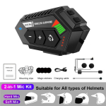 BT12 Pro juhtmeta peakomplekt mootorrattakiivri jaoks, veekindel, HiFi heli, pikk aku