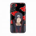 D-37 Naruto Itachi Must Pehme &Uuml;mbris iPhone 16 15 Plus 14 13 Mini 12 11 Pro 8 6 6S SE 5 XR XS Max Realme C30 C33 C32 9I VIVO V29 V27 V23 Y36 jaoks iPhone 7 tuhmkollane