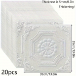 20 t&uuml;kki 3D Valged Euroopa Paksus 0,2 tolli Isekleepuvad Kaitserauakleebised, Kasutage neid stiilseid 3D Valgeid Euroopa Laekleebiseid! Pack of 20