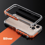 Luksuslik alumiiniumist metallraam iPhone 15 16 Pro Max 16p jaoks, p&otilde;rutuskindel &uuml;mbris, sulamist tarvikud, mobiiltelefoni p&otilde;rutuskindla &uuml;mbrise lihtne lahtiv&otilde;tmine iPhone 15 Pro Max