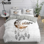 Unen&auml;op&uuml;&uuml;dja Voodipesukomplekt Elegantne Boheemlaslik Tekikott Queen 240x220 Etniline Tekikott &Uuml;hekohaline Kahekohaline King Tekk Voodikate EU single(135x200cm)