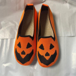 Suvi S&uuml;gis Lamedad Kingad Naistele U-kaelusega Kingad Halloweeni K&otilde;rvits Kootud Kangas Vabaajas Kingad Pehme Tald Slip-on Loafers K&otilde;igi P&uuml;hakute P&auml;ev 36 hall v&auml;rv