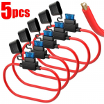 5/10 tk 12V 30A sisestusega auto mini teraadapteri kaitsme hoidik Pritsmekindel pistikupesadele Juhtmete l&otilde;ikel&uuml;liti niiskuskindel pritsme