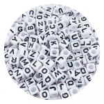 100/200/300/500 tk akr&uuml;&uuml;list kirjahelmed juhuslikult segatud ruudukujulise t&auml;hestikuga lahtised helmed ehete valmistamiseks isetegemise k&auml;ev&otilde;ru kaelakee 100pcs
