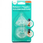 Evenflo Feeding, Balance + lutt, voolukiiruse komplekt, lai, 3+ kuud, keskmine, 2 luti voolukiirust