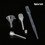 5 tk parf&uuml;&uuml;mi t&auml;itmise t&ouml;&ouml;riistade komplekt, plastikust hajuti k&otilde;rretilguti lehter, pihusti jaotamine, n&otilde;utavad kosmeetikavahendid