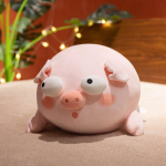 Kawaii Squishy Pig t&auml;idisega nukk lamades pl&uuml;&uuml;sis suurte silmadega notsu m&auml;nguloom Pehme pl&uuml;&uuml;sist padi lastele beebile lohutav s&uuml;nnip&auml;evakingitus 40cm roosa
