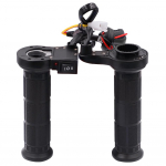 Universaalsed mootorratta 7/8-tollised 22 mm k&auml;sisoojendusega k&auml;epidemed DC 12V 5/3 k&auml;iguga elektrilised soojendusega k&auml;epidemed ATV soojendajad Juhtraud, k&auml;sitsi kuumvormitud