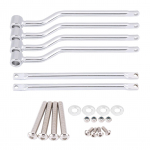 Mootorratta sadulakoti tugivarraste kronsteinide komplekt Honda Suzuki Yamaha Kawasaki Silver jaoks