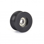 Nailonist rull-laagrid 0840UU 8 mm soonega juhtrihmaratas, tihendatud siini soonega kuullaagri ratas