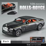 1:24 Rolls-Royce Dawn automudeli simulatsioon sulamist kabriolett sportauto heli ja valgusega tagasi t&otilde;mmatav m&auml;nguauto poiss kingituste kollektsioon kaunistused must