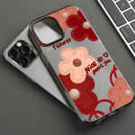 Mobiiltelefoni&uuml;mbrised iPhone 11 13 15 Pro Max 12 14 Pro Max &uuml;mbrisele iPhone 16 15 Plus 13 Pro 12 j&auml;&auml;tunud tekstuuriga maalitud koomiksililled iPhone 11 valge