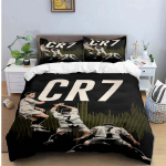 Cristiano Ronaldo voodipesukomplekt Tekikomplekt &Uuml;hekohaline Kahekohaline Voodikomplekt King-suuruses T&auml;iskasvanud poisid Magamistuba Tekikott Padjap&uuml;&uuml;r EU SK 260x220cm
