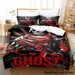 M&auml;ng Call of Duty Simon Ghost Riley Voodipesukomplekt Joonisfilm Anime Kolmeosaline Komplekt T&auml;iskasvanu Laps Magamistuba Tekikotikomplektid 3D Laske M&auml;ng US Twin 172x218cm