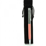 Pierres et Min&eacute;raux. Stylo min&eacute;raux H&eacute;matite d'Allevard, Is&egrave;re, France. Couleur Rose Saumon.