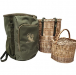 Backpack with 2 wicker baskets for mushroom picker Acropolis