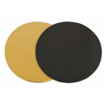 6 supports &agrave; g&acirc;teaux ronds dor&eacute;-noir &Oslash; 24 cm kuld