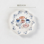 Prantsuse stiilis armas keraamiline taldrik, luksuslik kohvik, p&auml;rastl&otilde;unatee, peen magustoidutaldrik, kodune maitsev pasta s&ouml;&ouml;gitaldrik