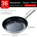 Mittenakkuva suur praepann kodus, hotellis ja &auml;riliseks kasutamiseks &ndash; induktsiooni ja gaasiga &uuml;hilduv Steel handle 36cm