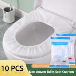 10 tk &uuml;hekordselt kasutatavad tualettruumi istmekatted, vee- ja tolmukindlad, eraldi pakitud &ndash; h&uuml;gieeniline ja mugav reisimiseks ja avalikes tualettruumides valge