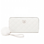 Tikitud rahakott Uus kott Naiste v&auml;rske ja magus Naiste klatsikott valge