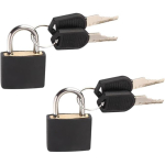 2 komplekti mini tabalukud Komplekt pagasi lukud 2 v&otilde;tmega Veekindel Ohutu tabalukk seljakottide jaoks Arvutikotid J&otilde;usaali kapp T&ouml;&ouml;riistakast p&auml;evik V&otilde;tmelukk must