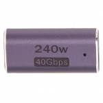 USB4.0 C Emane kuni Isane 90-kraadise nurga adapter PD 240W kiirlaadimine 40Gbps 8K 60HZ t&auml;isnurkne