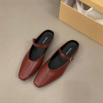 Disainer Suvised Naiste Sussid Mood Madalad Singbacks Muulad Slides Kingad Naiste Casaul T&auml;nava Stiil Sandaalid 35 punane