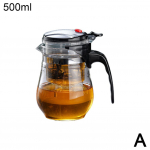 Kuumuskindel klaasist teekann infusioonifiltriga Hiina Kung Fu Puer Oolong teekann 500ml-750ml teekann veekeetja