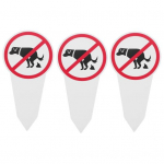 1/2/3 tk koerakaka hoiatusm&auml;rk, vai, kahepoolne, &otilde;ues, aias, muruplatsil, koerakaka hoiatusm&auml;rk, vaiaga indikaator, kaunistus 3pcs