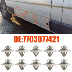 10tk auto k&uuml;ljeukse liist trimmiklambrid kinnitusdetailid needi jaoks Renault Duster Megane 2 Trafic Kangoo Sport Vauxhall Opel 7703077421 jaoks