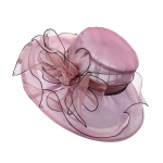 Lilleline organza laia &auml;&auml;rega kirik Fascinator Lady Tea Party Suvine rannap&auml;ikesek&uuml;bar lilla