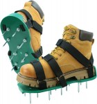 Muruniidukkinguga kingad konks- ja aasrihmadega &Uuml;ks suurus sobib k&otilde;igile Tasuta paigaldus Vastupidavad naelikud sandaalid Kingad &otilde;ue aeda terrassile muru jaoks Green-No Shovel