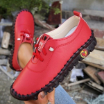 Uued kevadised vabaaja naiste kingad platvormiga mokassiinid paeltega nahast madalad kingad peale libistatavad ema kingad Mujer Zapatos Chaussure Femme 35
