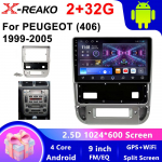 2DIN Android Auto Raadio Peugeot 406 1999-2005 jaoks Multimeediapleier Stereo Navigatsioon GPS Carplay Automaatne Heli WIFI Peaseade 4 core 2GB+32GB CP