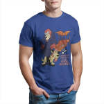Meeste Dastardly Muttley Flying Machines Wacky Races Cartoon T-s&auml;rgid Puuvillane riietus Kaelusega T-s&auml;rk Graafilise tr&uuml;kiga T-s&auml;rgid S beež