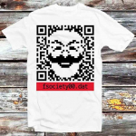 230 Gsm 100% puuvillane QR-koodi v&ouml;&ouml;tkood Fsociety Evil Corp Elliot h&auml;kker Mr Robot T-s&auml;rk Vintage retro lahe kingitus Unisex multifilm anime topp T-s&auml;rk B1053 XXS valge