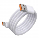 6A 66W kiire usb c kaabel t&uuml;&uuml;p c kaabel Kiirlaadimine Andmekaabel Laadija usb kaabel c Samsung s21 s20 A51 xiaomi mi 10 redmi note 9s 8t jaoks 1m valge