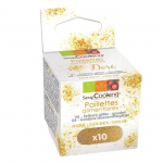 Paillettes alimentaires dor&eacute;es 50 g