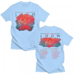 Imagine Dragons B&auml;nd Loom Tuur 2025 Uued T-s&auml;rgid Meeste Naiste Mood Hip Hop Retro T-s&auml;rk Puuvill L&uuml;hikeste Varrukatega Tees Esteetilised Topid M