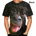 Funny Kiss Monkey Lip Graphic T-s&auml;rk meestele Riietus 3D Spoof Gorilla Orangutan Prinditud T-s&auml;rk Unisex l&uuml;hikeste varrukatega T-s&auml;rk 5XL