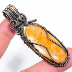 Bumblebee Jasper Handmade Copper Wire Wrap Jewelry Pendant 2.88 k9m68